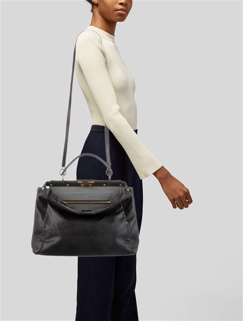 fendi peekaboo iconic large|fendi large peekaboo tote.